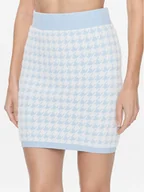 Spódnice - Guess Spódnica mini W4RD65 Z3DA0 Niebieski Regular Fit - miniaturka - grafika 1