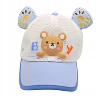 Czapki damskie - Czapka z Daszkiem Miś z uszami dla Dzieci - miniaturka - grafika 1