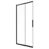 Parawany nawannowe - Parawan nawannowy MITIS przesuwny dwuczęściowy 80x150 czarny SEVANTE - miniaturka - grafika 1