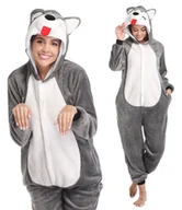 Stroje karnawałowe - Piżama Kigurumi Onesie Pies Husky, Rozmiar L - miniaturka - grafika 1