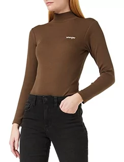 Koszule damskie - Wrangler Bodysuit Koszula Damska, Carafe Brown, L - grafika 1