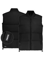 Kamizelki damskie - Sublevel Kamizelka pikowana w kolorze czarnym - miniaturka - grafika 1