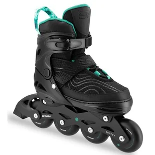 Rolki SPOKEY Matty ( 35-38) Czarno-zielony - Rolki - miniaturka - grafika 1