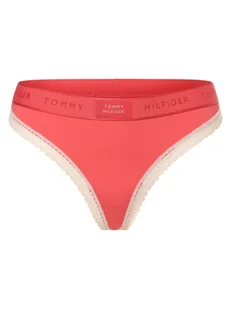 Tommy Hilfiger Stringi Kobiety Sztuczne włókno wyrazisty róż jednolity, XS - Majtki damskie - miniaturka - grafika 1