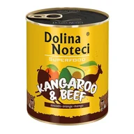 Mokra karma dla psów - Dolina Noteci Premium Superfood Pies Kangur i wołowina puszka 800g - miniaturka - grafika 1