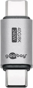 Goobay 74448 zmieniacz płci / kabli USB-C Srebrny - Adaptery i przejściówki - miniaturka - grafika 1