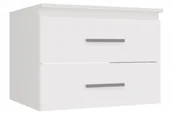 Szafki łazienkowe - Biała szafka łazienkowa z szufladami 60 cm K2-W16 - miniaturka - grafika 1
