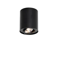 Lampy sufitowe - QAZQA Nowoczesny reflektor sufitowy czarny obrotowy i uchylny AR70 - Rondoo Up - miniaturka - grafika 1