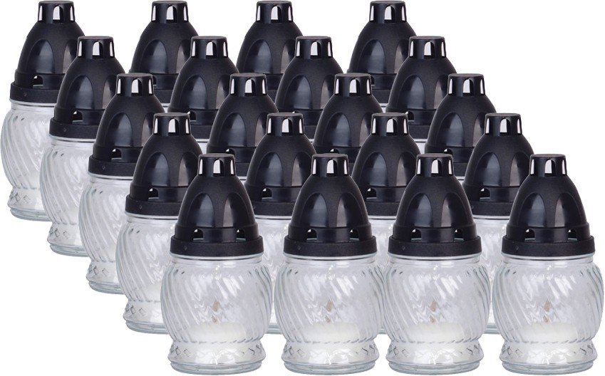 Znicz szklany 205BZ - 8H 20szt. TRANSPARENTNY