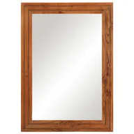 Lustra - vidaXL Lustro łazienkowe 50x70 cm z litego drewna akacjowego i szkła - miniaturka - grafika 1
