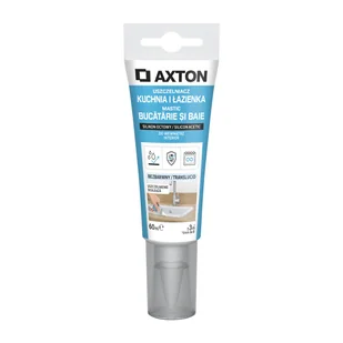 Silikon sanitarny Kuchnia i Łazienka biały 60 ml Axton - Silikony - miniaturka - grafika 1