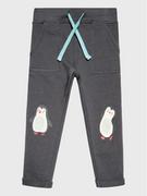 Spodnie i spodenki dla dziewczynek - Blue Seven Spodnie dresowe 990054 Szary Regular Fit - miniaturka - grafika 1