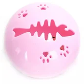 Zabawki dla kotów - Piszcząca zabawka 5cm dla kota w kształcie kuli z wzorem ości rybki - miniaturka - grafika 1