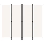 Parawany - Parawan 4-panelowy, biały, 200 x 180 cm - miniaturka - grafika 1