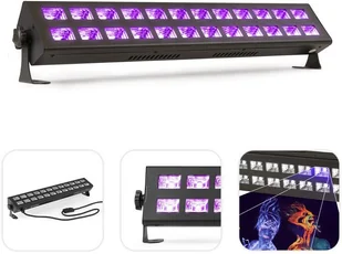 Belka listwa Ultrafiolet BUV2123 2x12 diod LED Beamz one size - Oświetlenie akwarium - miniaturka - grafika 1