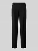 Spodnie męskie - Spodnie o luźnym kroju z zakładkami w pasie i szlufkami na pasek model ‘FINN’ - miniaturka - grafika 1