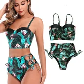 Stroje kąpielowe - Strój Kąpielowy Wysoki Stan Seksowny Roz M 38 - miniaturka - grafika 1