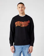 Bluzy męskie - WRANGLER GRAPHIC CREW BLACK W6E9IL100 XL - miniaturka - grafika 1