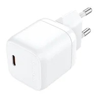 Ładowarki do telefonów - Ładowarka sieciowa Vention FAKW0-EU USB-C GaN (30W) (biała) - miniaturka - grafika 1