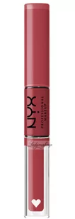 NYX Professional Makeup - SHINE LOUD HIGH PIGMENT LIP SHINE - Płynna, dwustronna pomadka do ust - 6.8 ml - MOVIE MAKER - Szminki - miniaturka - grafika 1