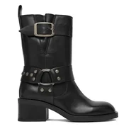 Botki damskie - Botki G-Star Raw EO-CANSU-4771-25 Czarny - miniaturka - grafika 1