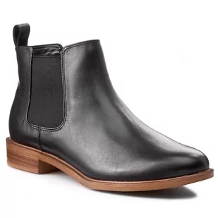 Sztyblety CLARKS - Taylor Shine 261119654 Black Leather - Sztyblety damskie - miniaturka - grafika 1