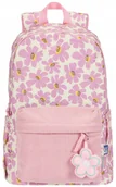 Plecaki - Plecak Młodzieżowy Oxford Bloom – Różowy 2 Komory Mieści A4 26L - miniaturka - grafika 1