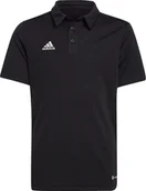Koszulki męskie - Koszulka dla dzieci adidas Entrada 22 Polo czarna H57481-176cm - miniaturka - grafika 1