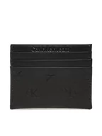 Etui na dokumenty i karty - Calvin Klein Jeans Etui na karty kredytowe Monogram Soft Cardholder 6Cc Aop K50K510150 Czarny - miniaturka - grafika 1