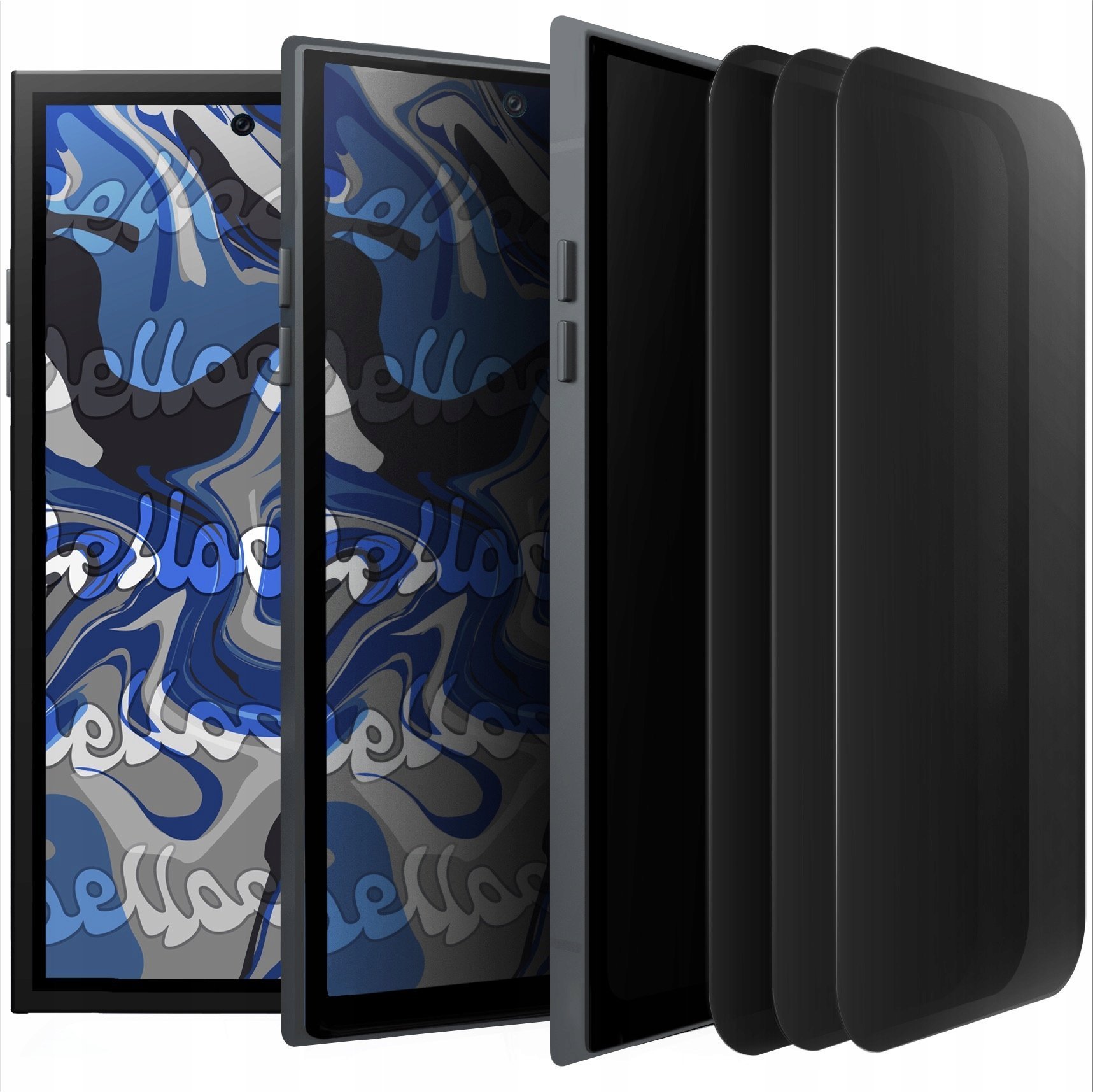 [3-pak] Szkło Hartowane Do Samsung Galaxy S24 Ultra Antyszpiegowskie, 9H