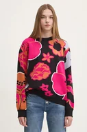 Swetry damskie - Desigual sweter NIAGARA damski kolor czarny lekki 24WWJF32 - miniaturka - grafika 1