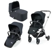 Wózki dziecięce - Wózek dziecięcy 2w1 Recaro Sadena spacerówka + gondola Prime Mat Black - miniaturka - grafika 1