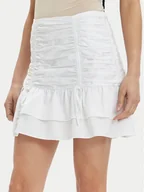 Spódnice - Guess Spódnica mini Zoe W4GD86 WAF10 Biały Flare Fit - miniaturka - grafika 1