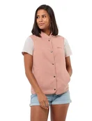 Kamizelki damskie - Jack Wolfskin Damska kamizelka polarowa Light Curl, Rose Dawn, M, Rose Dawn, M - miniaturka - grafika 1