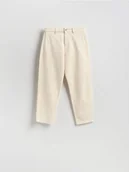 Spodnie damskie - Reserved - Jeansy chino - kremowy - miniaturka - grafika 1