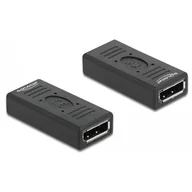 Kable komputerowe i do monitorów - Adapter Displayport 4K 60Hz żeński - żeński beczka - miniaturka - grafika 1
