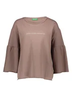 Bluzy damskie - Benetton Bluza w kolorze szarobrązowym - miniaturka - grafika 1