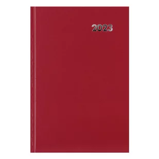 Kalendarz książkowy 2023 A5 czerwony EASY - Easy Stationery - Kalendarze - miniaturka - grafika 1