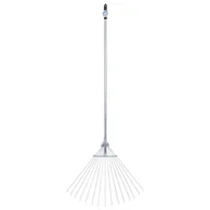 Grabie i motyki - Grabie wachlarzowe regulowane metalowe z trzonkiem G66535 GEKO - miniaturka - grafika 1