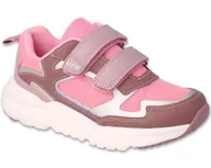 Buty dla dziewczynek - Buty dziecięce Befado 516X405 dziewczęce sneakersy na rzepy sportowe róż-28 - miniaturka - grafika 1