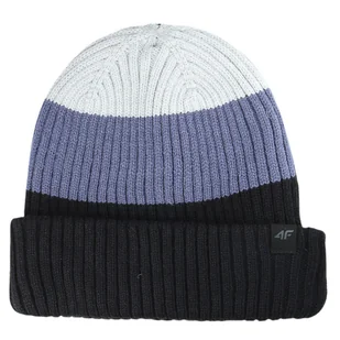 Czapka męska zimowa beanie 4F 4FWAW25ACAPM629-20S Czarny Roz. M - Czapki męskie - miniaturka - grafika 1
