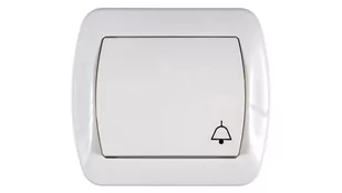 Kontakt Simon - Akord - Łącznik dzwonkowy z ramką beż AD1/12 - Wyłączniki światła i elektryczne - miniaturka - grafika 1