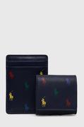 Etui i futerały do telefonów - Polo Ralph Lauren pokrowiec na airpods skórzany kolor granatowy - miniaturka - grafika 1