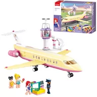 Klocki - Klocki Sluban Lotnisko Samolot Pasażerski Friends Girls Dream 384 El - miniaturka - grafika 1