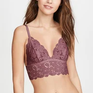 Biustonosze - Biustonosz koronkowy z ażurowym wzorem - Fioletowy S - Intimica - miniaturka - grafika 1
