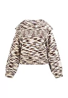 Swetry damskie - myMo Damski sweter z dzianiny, Brązowy, wielokolorowy, XS-S - miniaturka - grafika 1