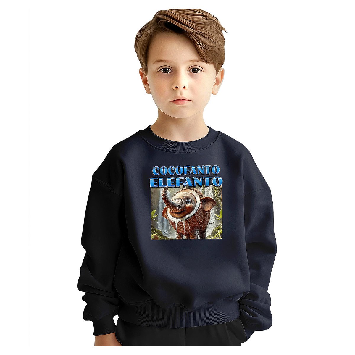 BLUZA DZIECIĘCA BRAINROT COCOFANTO ELEFANTO 104 DLA CHŁOPCA DZIEWCZYNKI