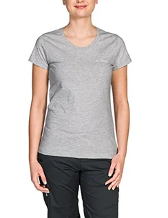 Koszulki i topy damskie - Vaude Damska koszulka Women's Brand Shirt szary szary-melanż 46 050960670460 - grafika 1