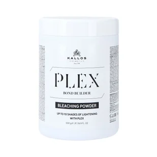 KALLOS PLEX BLEACHING POWDER Puder rozjaśniający do 10 tonów z Plex 500ml - Farby do włosów i szampony koloryzujące - miniaturka - grafika 1