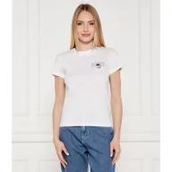 Koszulki i topy damskie - Karl Lagerfeld T-shirt ikon seasonal Slim Fit - miniaturka - grafika 1